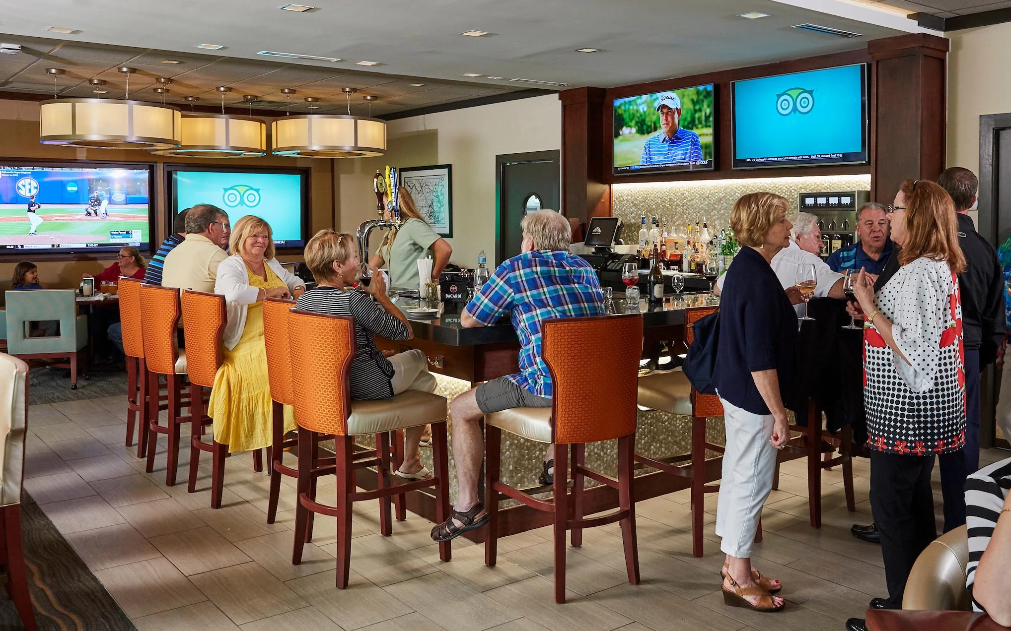 Hawkstone Country Club - Members at the bar