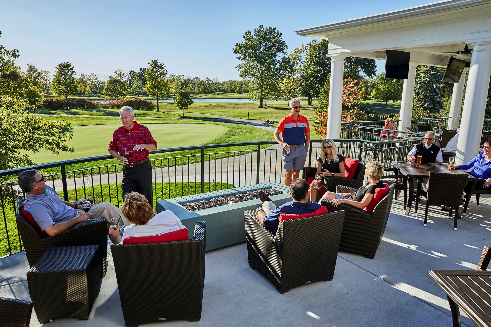 Heritage Golf Club - Members on the patio
