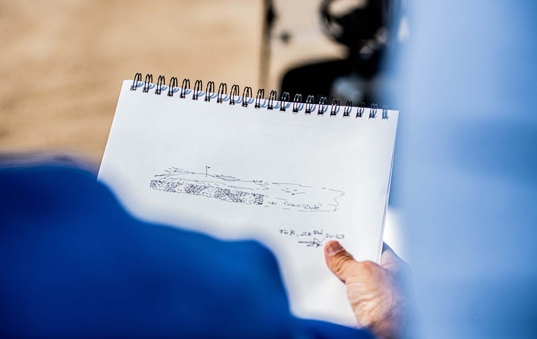 Lost Creek course renovation mockup drawing