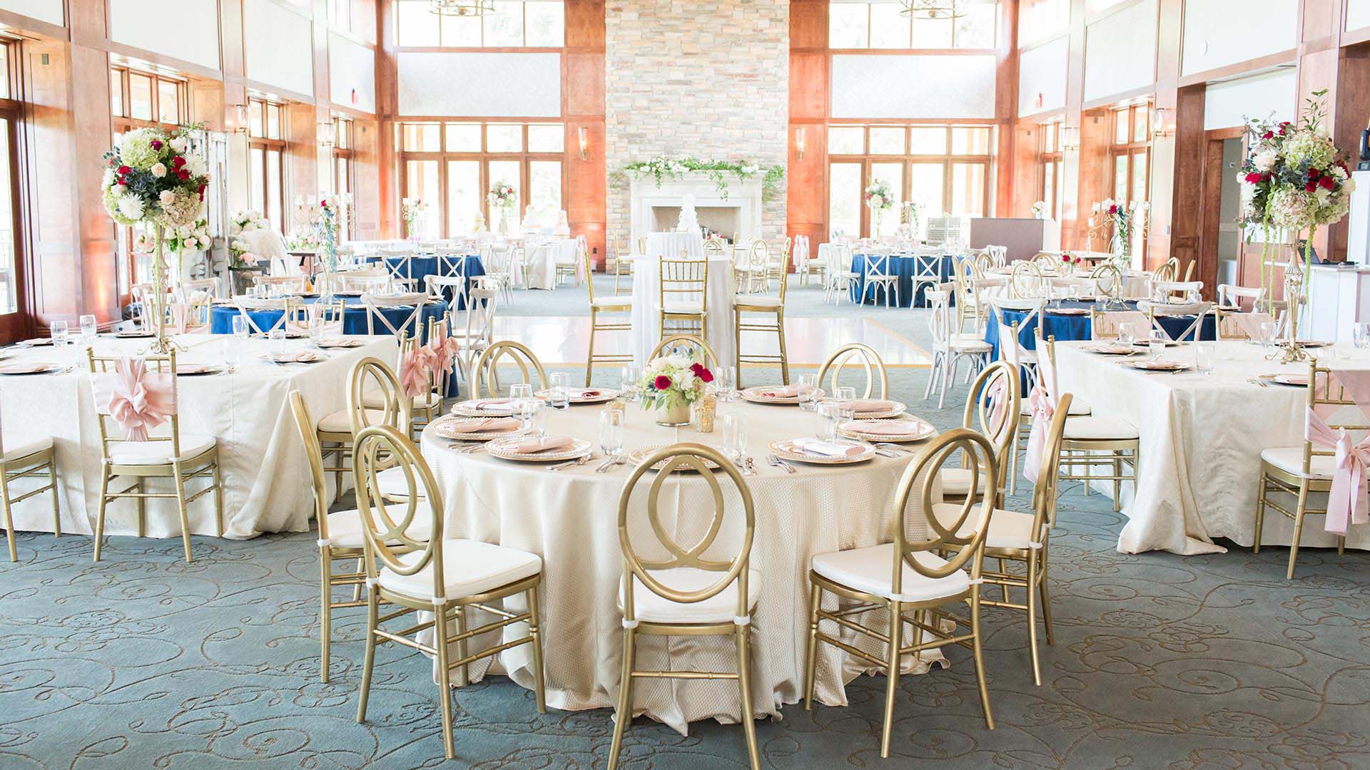 dining area for wedding reception