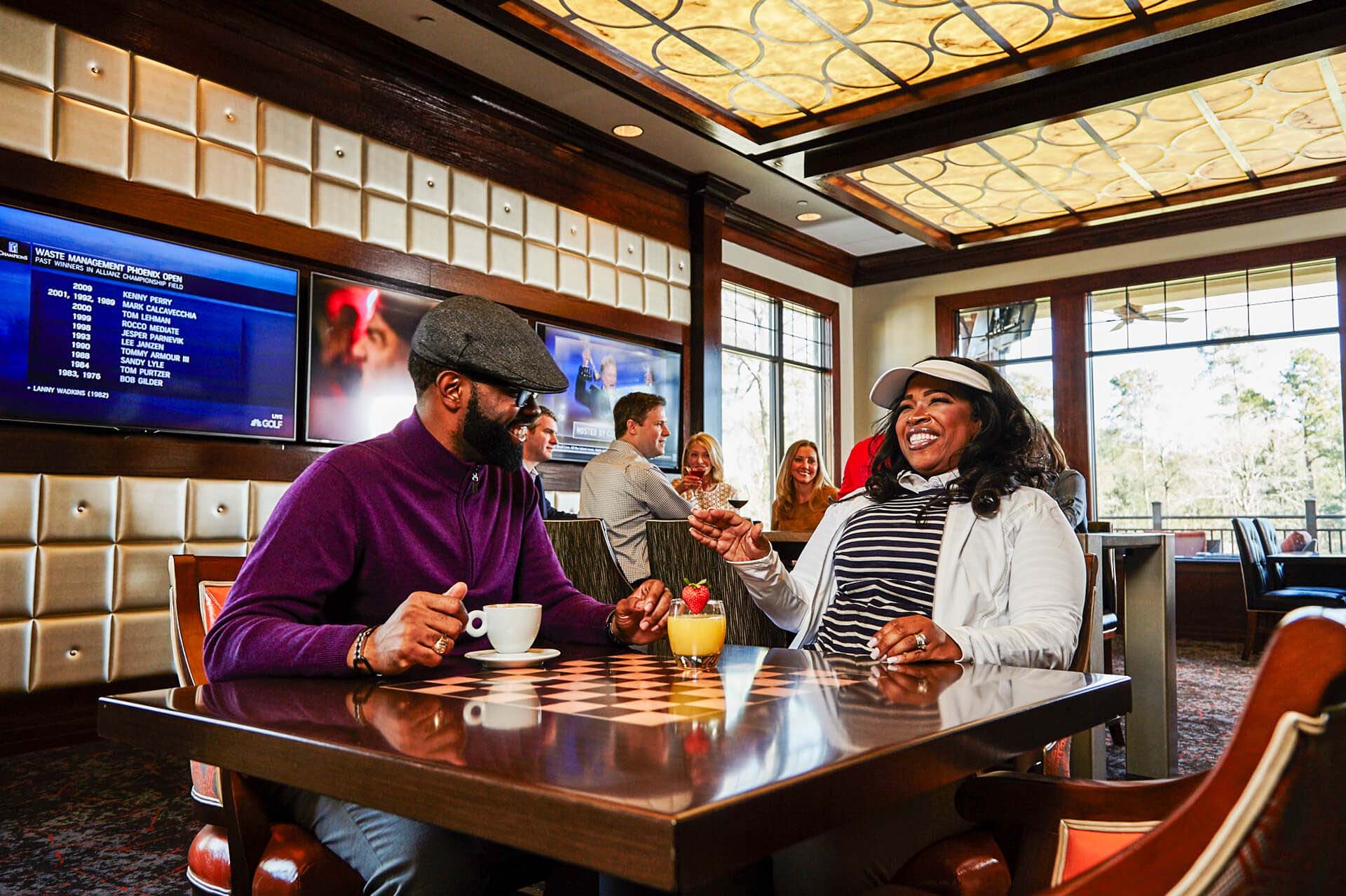 Couple at the Woodlands Lounge